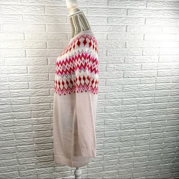 Asos Pink & Red Patterned Sequined Sweater Dress Size 2 - Picture 5 of 6
